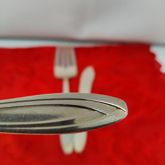3X Serving Antique Rogers Bros Silhouette Silver Plated Fork Spoon Spreader - Picture 1 of 9